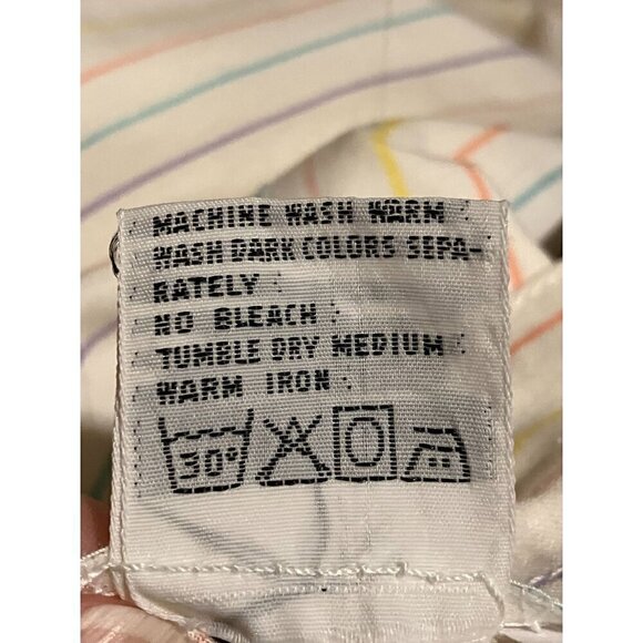 NWT Vintage Brittania Pentimento Cotton Pastel Rainbow Stripe Straight Leg Pants - Picture 10 of 10